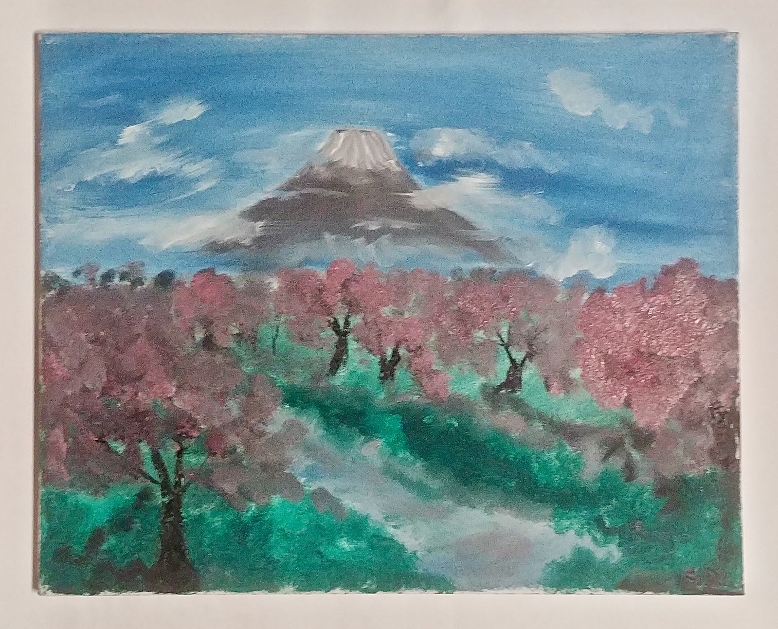“Cherry Blossom” by Samuel Robinson, oil on canvas