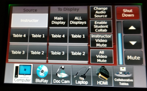 Choosing Instructor source for All Displays