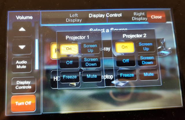 Display Controls options