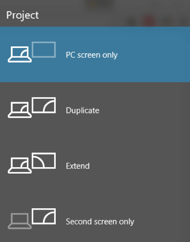 Windows P options